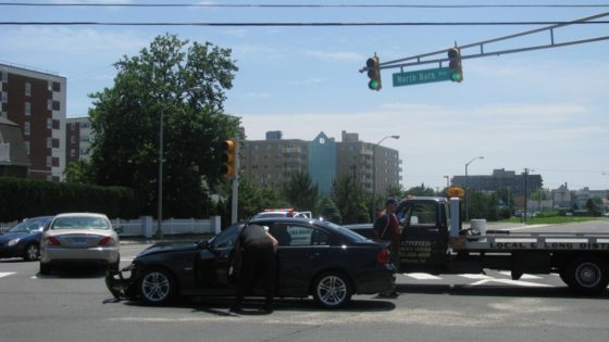 Car Accident on Ocean and Bath Ave in Long Branch