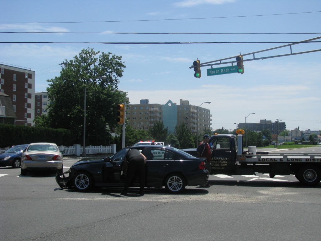 Car Accident on Ocean and Bath Ave in Long Branch