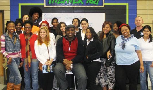 Actor J. Bernard Calloway Chats With Asbury Park High School Theater Students