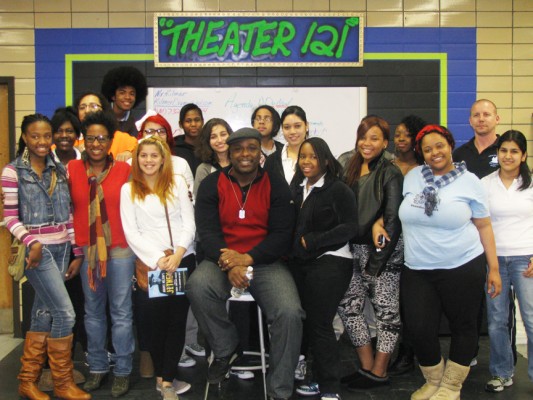 Actor J. Bernard Calloway Chats With Asbury Park High School Theater Students
