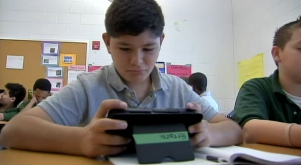 Tablets Replace Books at Long Branch Middle School