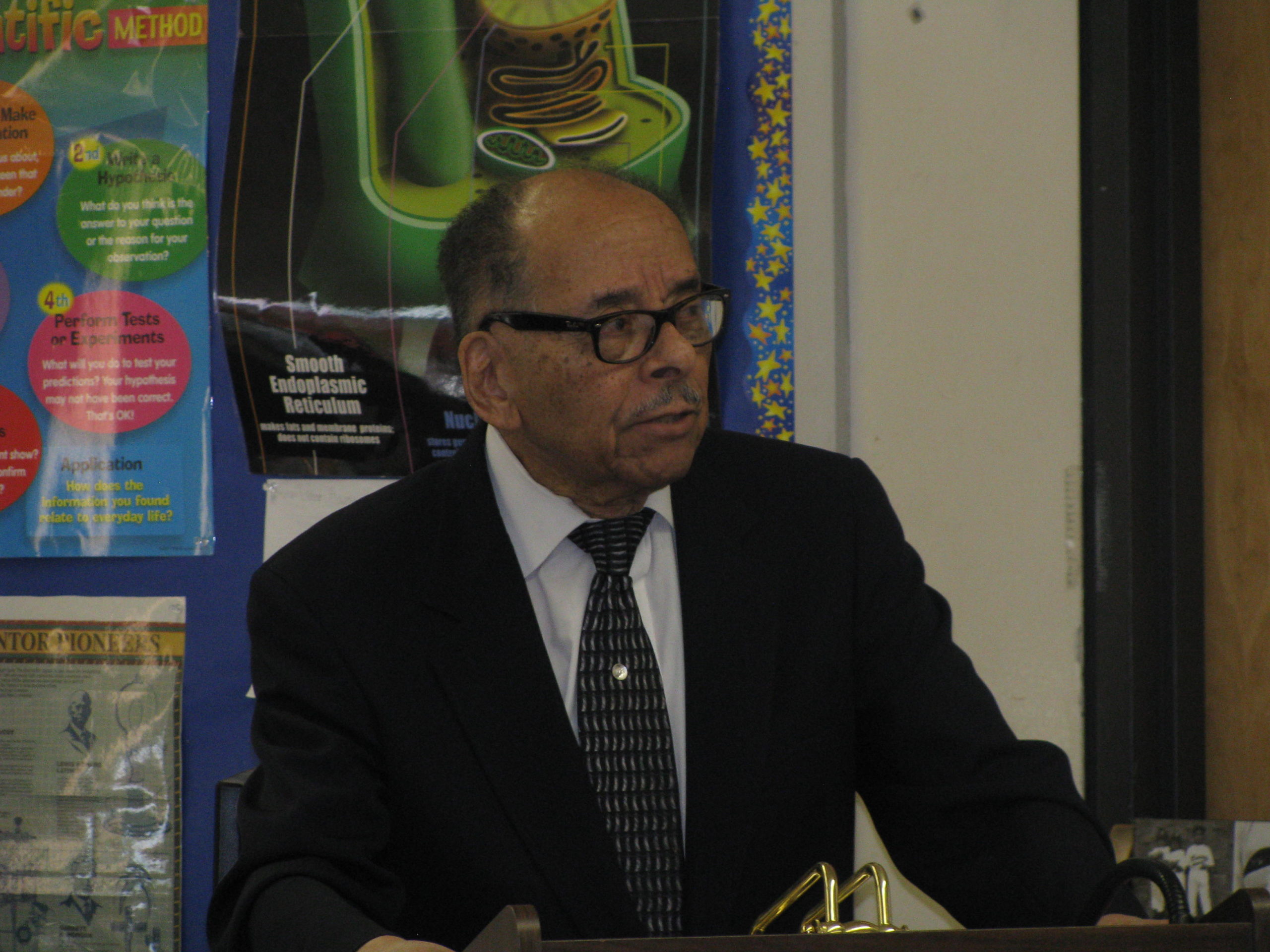 The Famous Author Dr. Leon Bass Visits Asbury Park’s Middle School