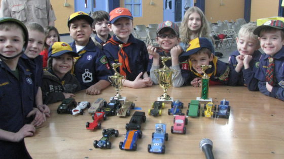 Pinewood Derby Held At The Adam Bucky James Community Center