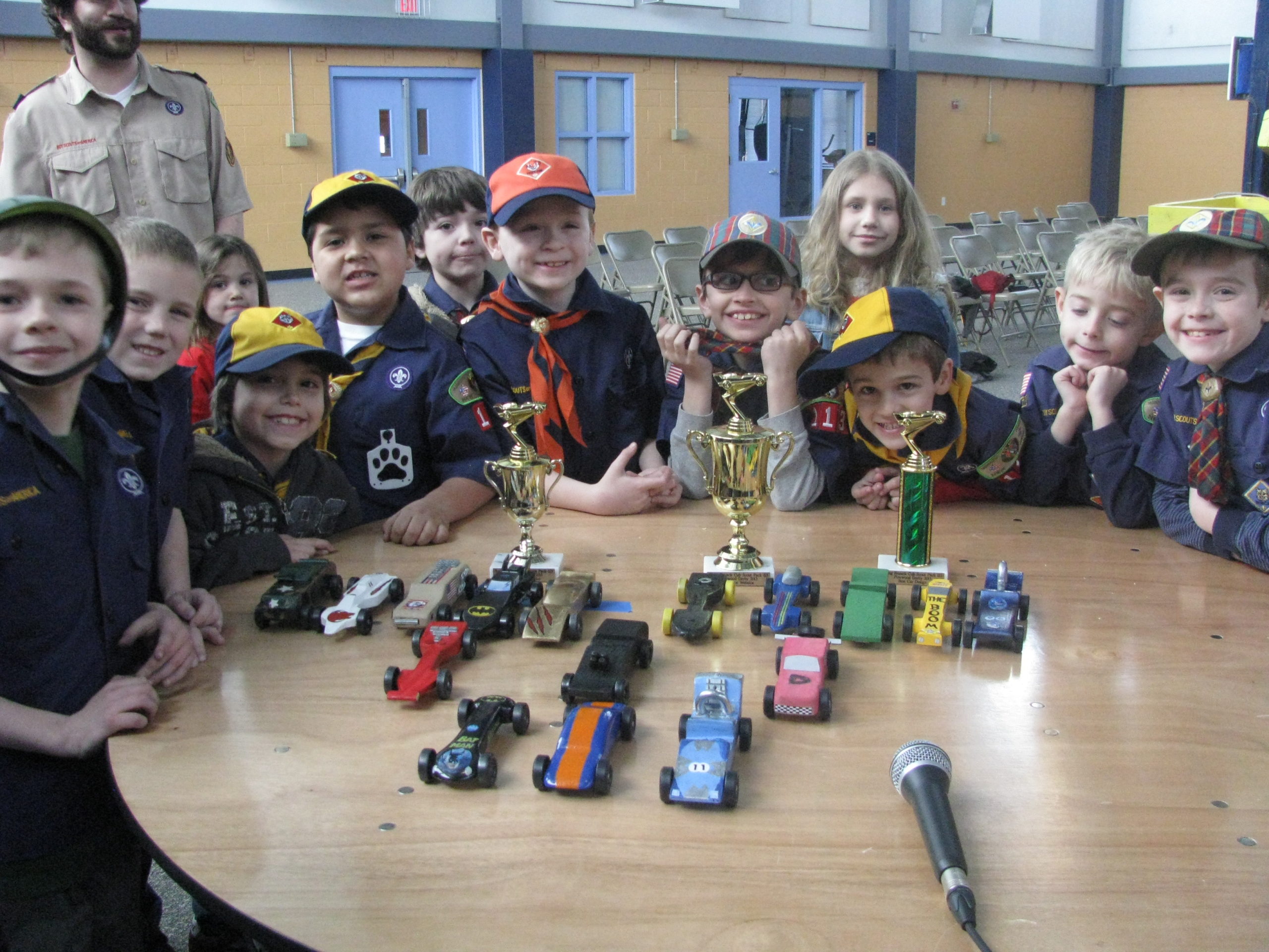 Pinewood Derby Held At The Adam Bucky James Community Center