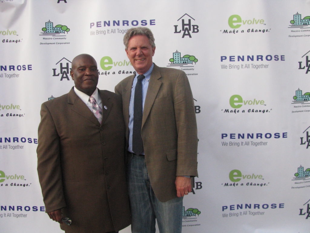 Keith Covin and Senator Pallone An Evening Under The Stars At The Adam Bucky James Community Center in Long Branch, New Jersey