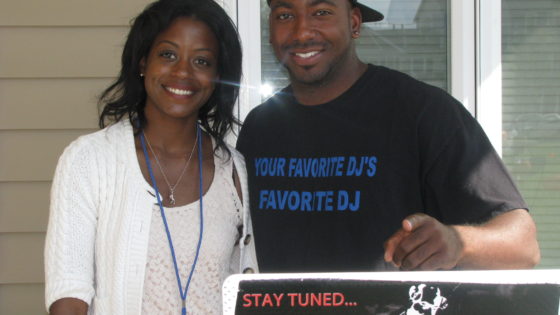 DJ Bundie and Ms Jocelyn Ford
