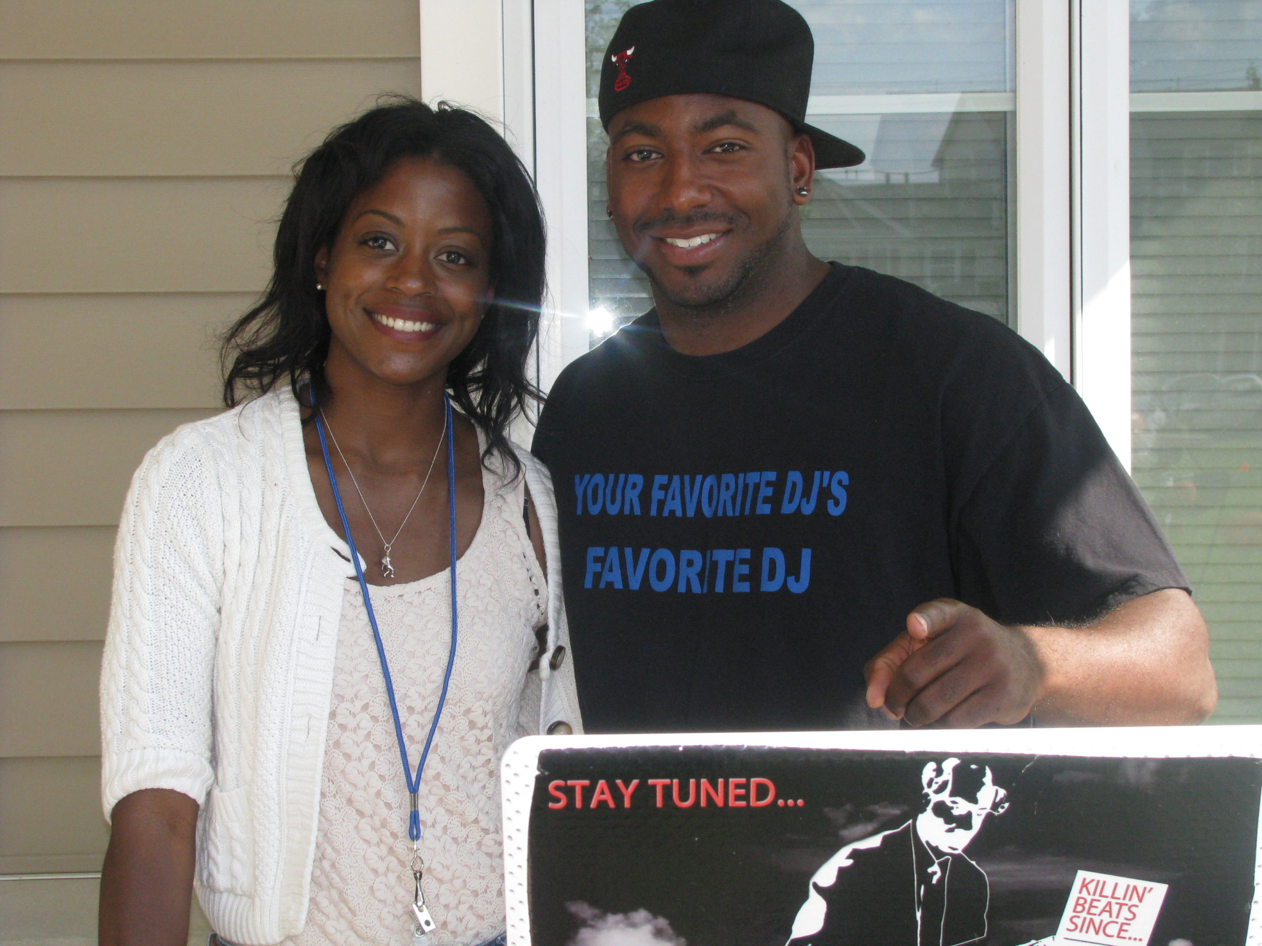 DJ Bundie and Ms Jocelyn Ford