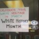 Jumbo's Deli White History Month sign