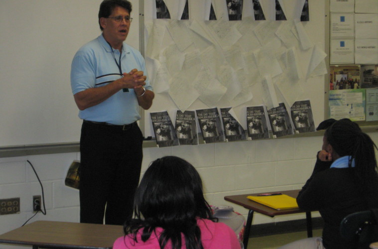 Merced Solis aka Tito Santana Visits Asbury Park Middle School