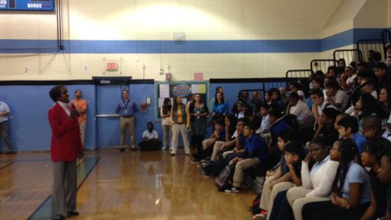 Olympian Winner Joetta Clark Diggs Visits Asbury Park Middle School