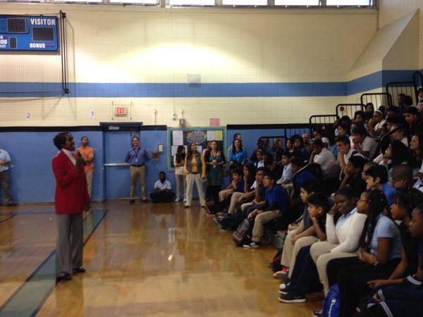 Olympian Winner Joetta Clark Diggs Visits Asbury Park Middle School