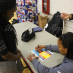 Tamecka Dixon at FMAD Daddy-Daughter Basketball Clinic at Neptune Middle School