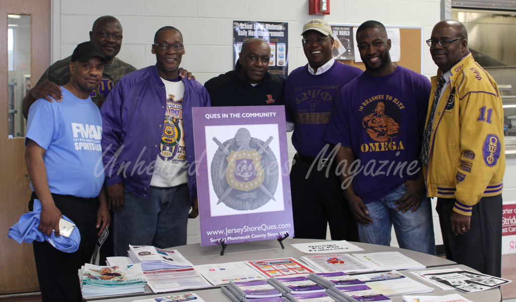 Omega Psi Phi at Fathers Making A Difference (FMAD) Hold Daddy-Daughter Basketball Clinic at Neptune Middle School