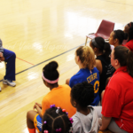 Tamecka Dixon at FMAD Daddy-Daughter Basketball Clinic at Neptune Middle School