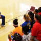 Tamecka Dixon at FMAD Daddy-Daughter Basketball Clinic at Neptune Middle School