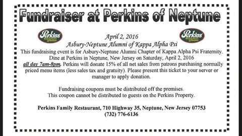 Kappa Alpha Psi Fraternity To Have Fundraiser At Perkins Of Neptune NJ