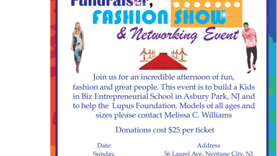 Tye Dye Fashion Show Fundraiser by Kids in BIz, to start Entrepreneur School in Asbury Park