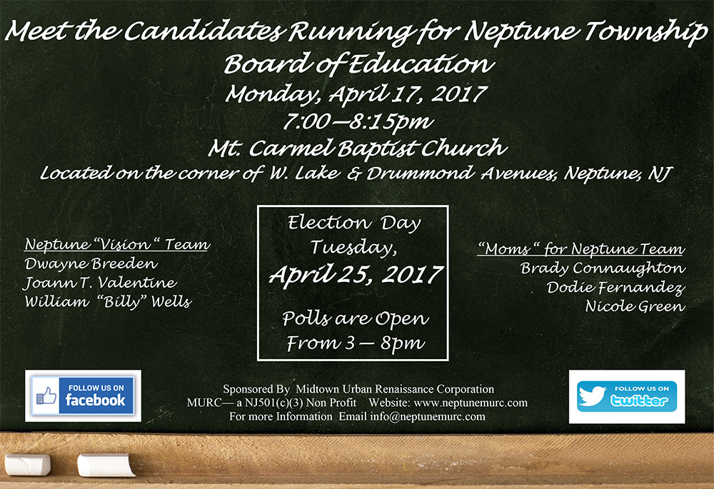 Meet The Candidates Running For Neptune Township Board of Education