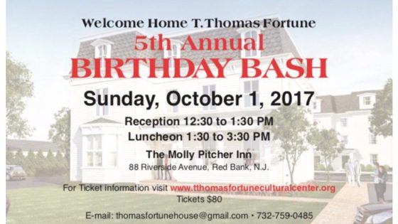 5th Annual T. Thomas Fortune Foundation Birthday Bash To Take Place October 1st