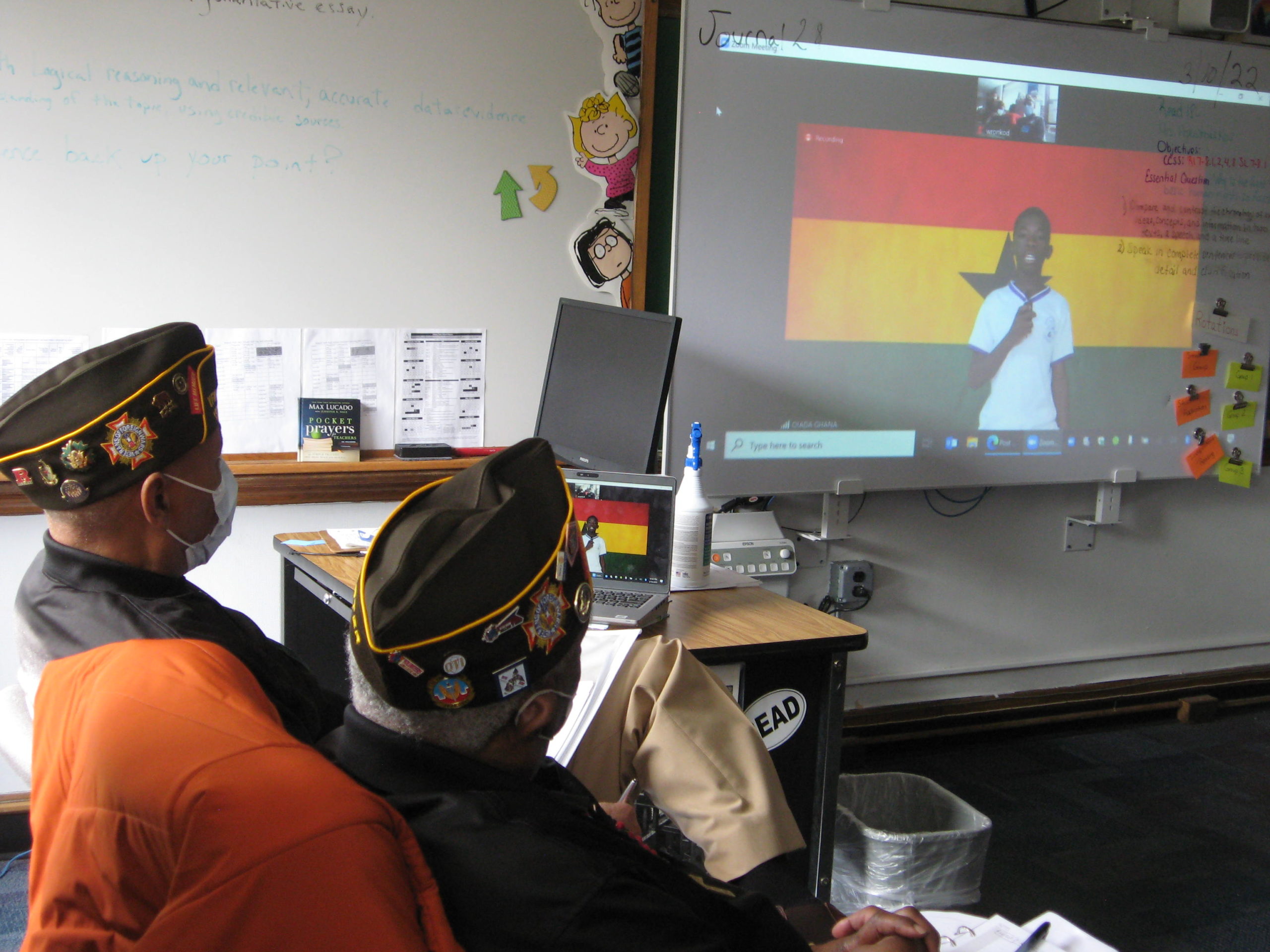 Ghana Session along with Engineering with VFW Veterans Claude A. Jones and Walter Drummond Senior