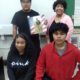 Tina Watson with students Asbury Park High School